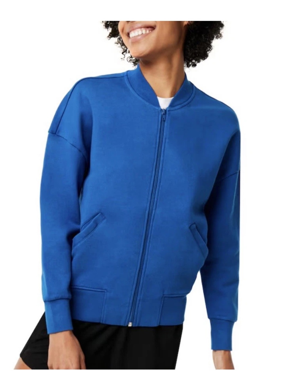Oakley Women’s Blue Zip-Up Bomber Jacket NWT